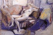 Edouard Vuillard Sofa of nude women oil painting artist